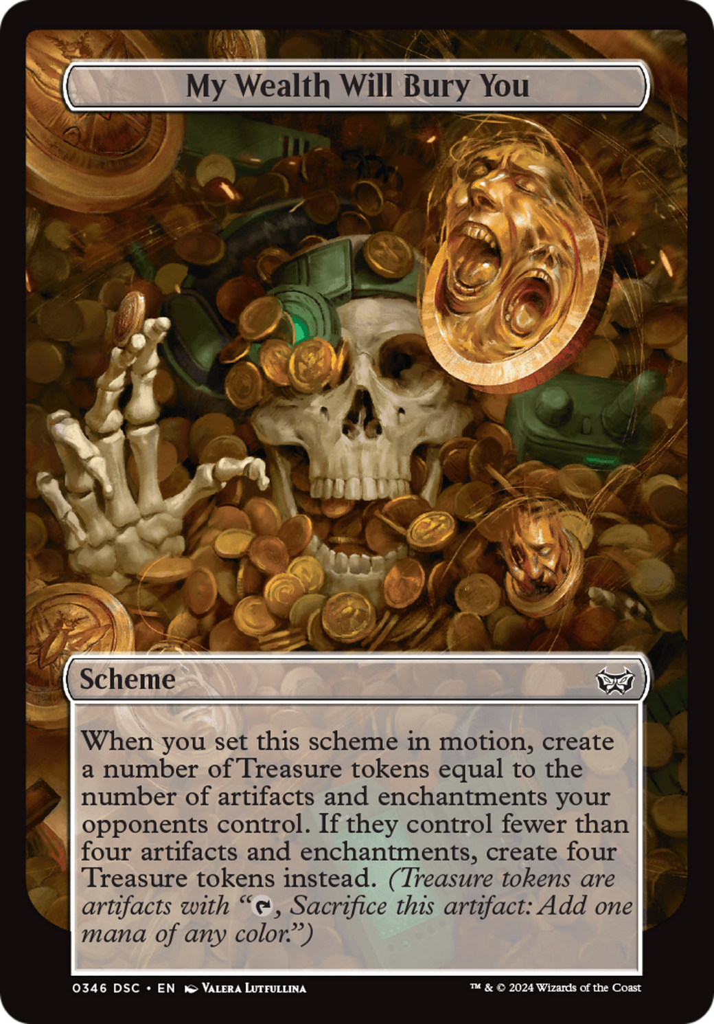 My Wealth Will Bury You (Full Art) [Duskmourn: Archenemy] MTG Single Magic: The Gathering    | Red Claw Gaming