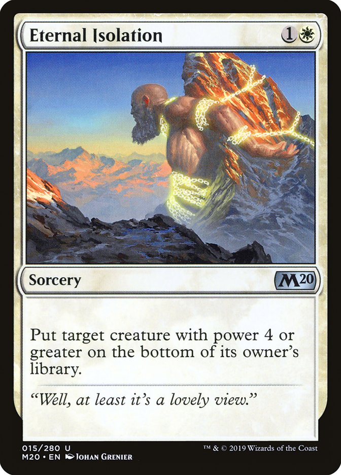Eternal Isolation [Core Set 2020] MTG Single Magic: The Gathering | Red Claw Gaming