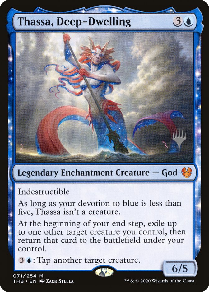 Thassa, Deep-Dwelling (Promo Pack) [Theros Beyond Death Promos] MTG Single Magic: The Gathering | Red Claw Gaming