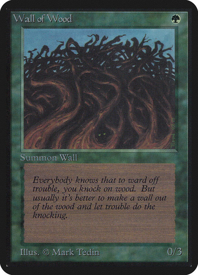 Wall of Wood [Alpha Edition] MTG Single Magic: The Gathering | Red Claw Gaming