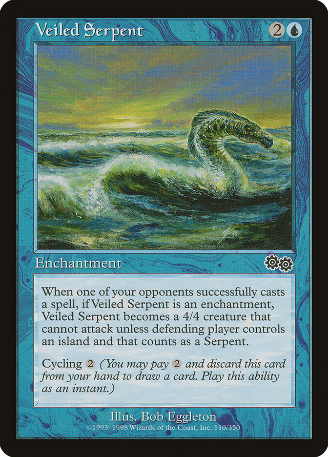Veiled Serpent [Urza's Saga] MTG Single Magic: The Gathering | Red Claw Gaming
