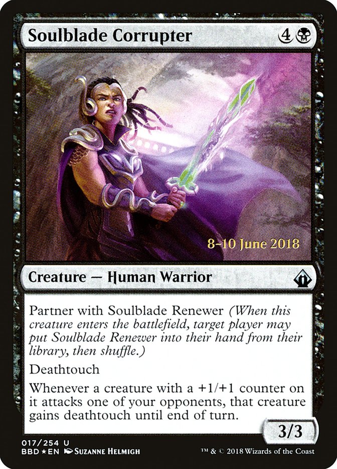 Soulblade Corrupter [Battlebond Prerelease Promos] MTG Single Magic: The Gathering | Red Claw Gaming