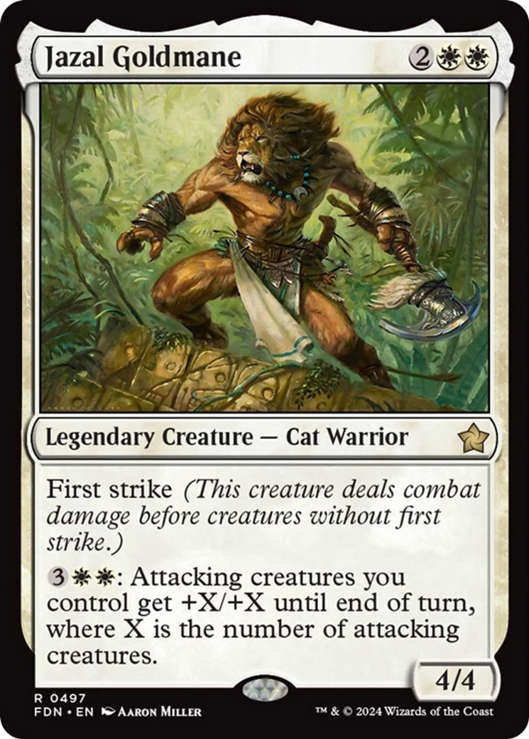 Jazal Goldmane [Foundations] MTG Single Magic: The Gathering | Red Claw Gaming