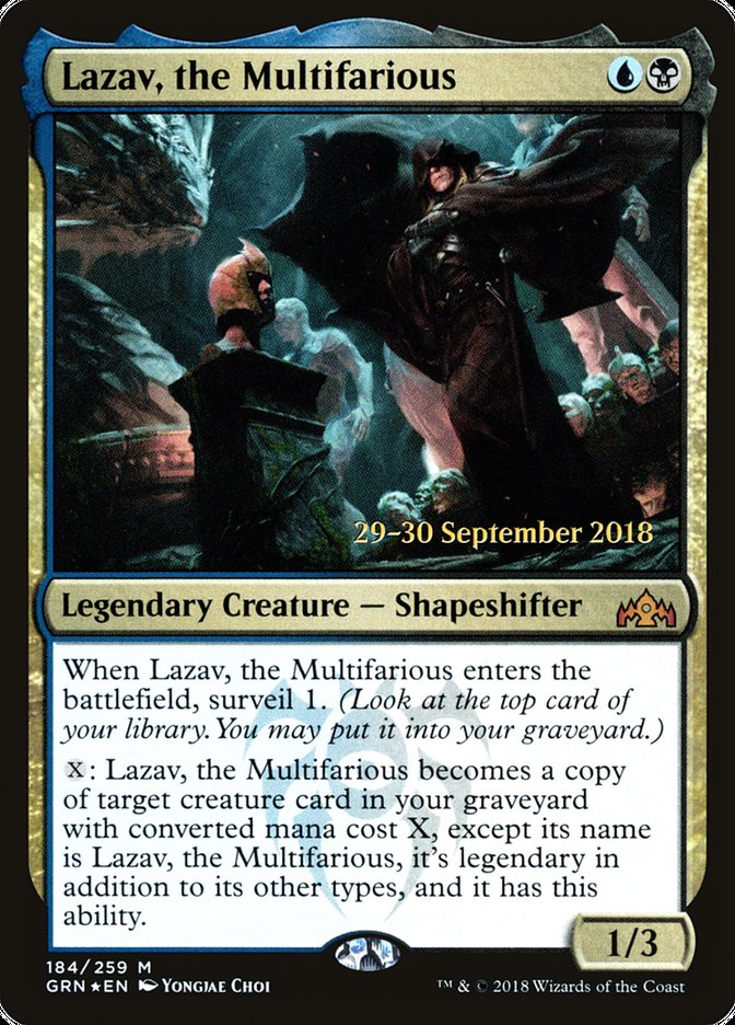 Lazav, the Multifarious [Guilds of Ravnica Prerelease Promos] MTG Single Magic: The Gathering | Red Claw Gaming