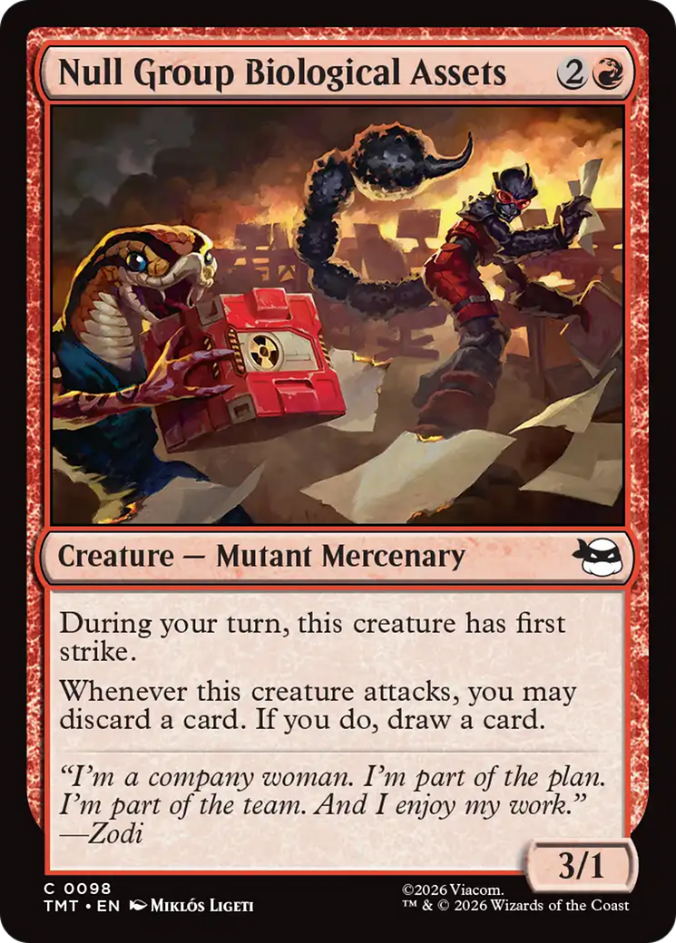 Null Group Biological Assets [Teenage Mutant Ninja Turtles] MTG Single Magic: The Gathering | Red Claw Gaming