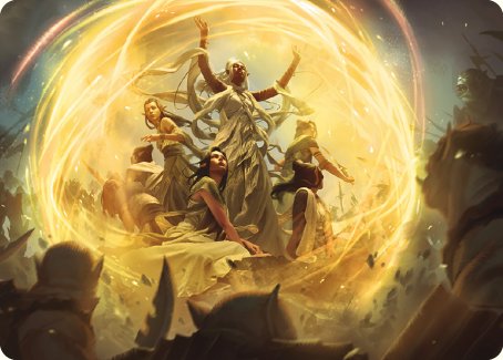 Heroic Intervention Art Card [The Lord of the Rings: Tales of Middle-earth Art Series] MTG Single Magic: The Gathering | Red Claw Gaming