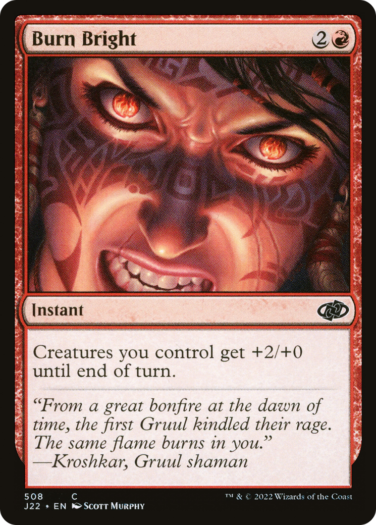 Burn Bright [Jumpstart 2022] MTG Single Magic: The Gathering | Red Claw Gaming