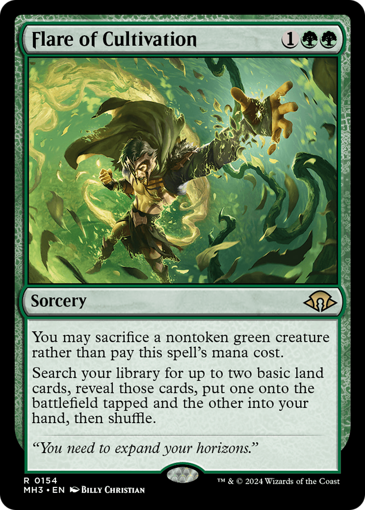 Flare of Cultivation [Modern Horizons 3] MTG Single Magic: The Gathering | Red Claw Gaming