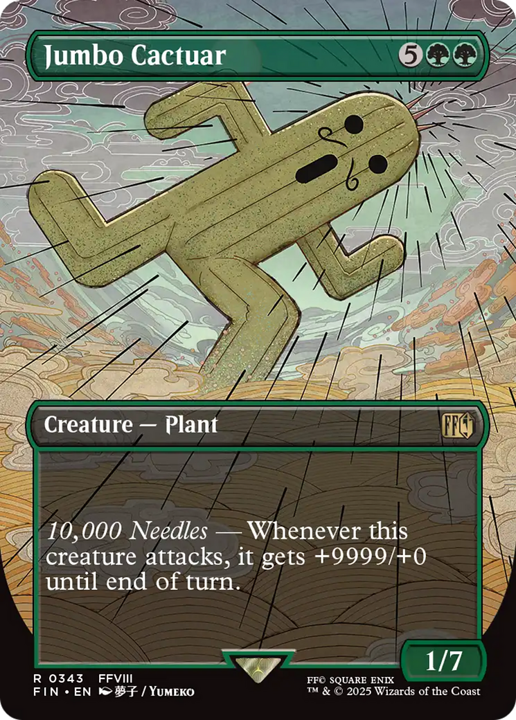 Jumbo Cactuar (Borderless) [FINAL FANTASY] MTG Single Magic: The Gathering | Red Claw Gaming