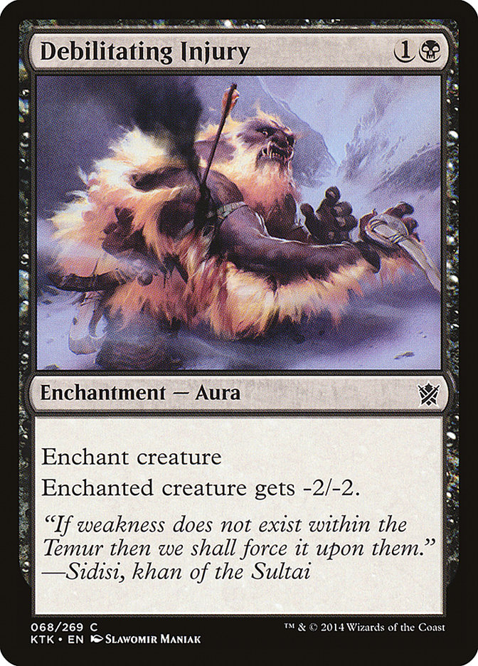 Debilitating Injury [Khans of Tarkir] MTG Single Magic: The Gathering | Red Claw Gaming