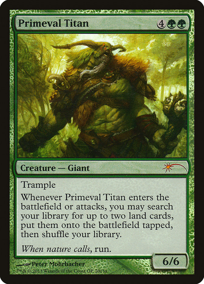 Primeval Titan (Grand Prix) [Grand Prix Promos] MTG Single Magic: The Gathering | Red Claw Gaming