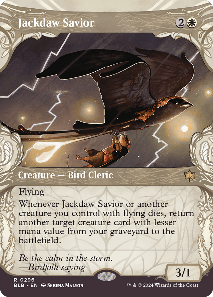 Jackdaw Savior (Showcase) [Bloomburrow] MTG Single Magic: The Gathering | Red Claw Gaming