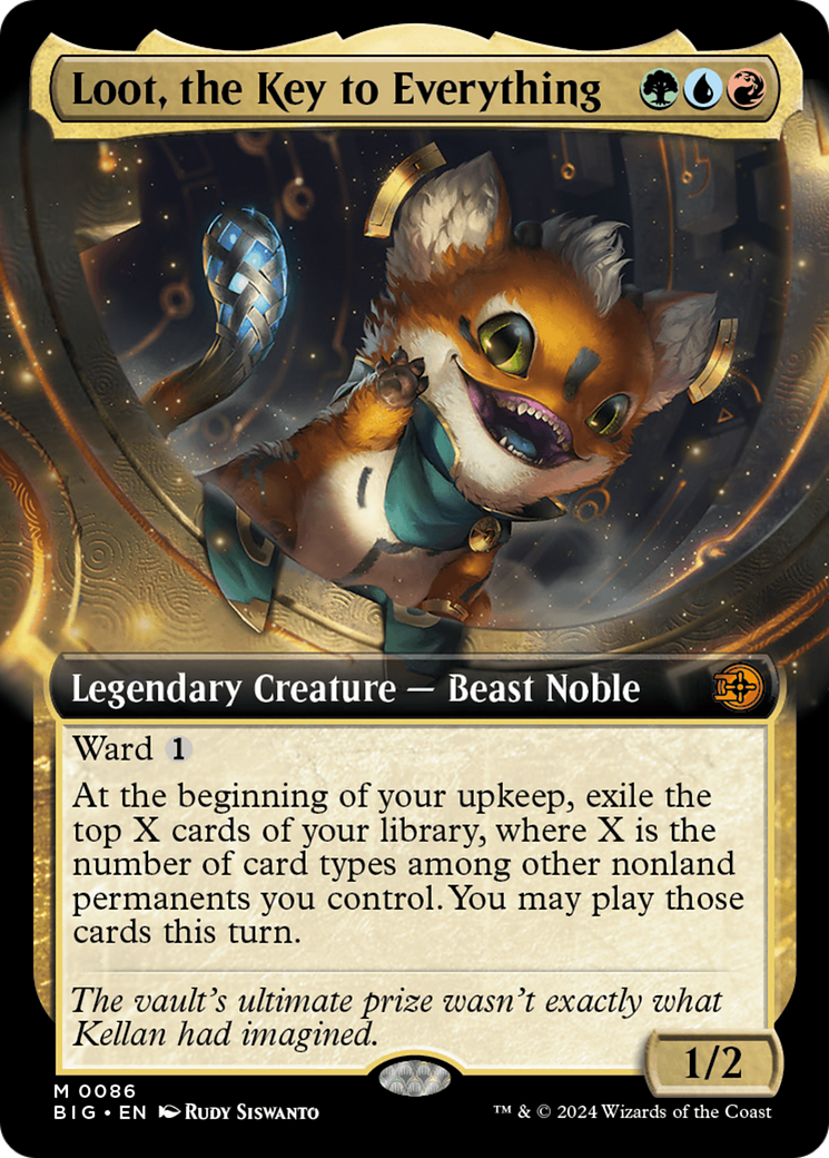 Loot, the Key to Everything (Extended Art) [Outlaws of Thunder Junction: The Big Score] MTG Single Magic: The Gathering | Red Claw Gaming