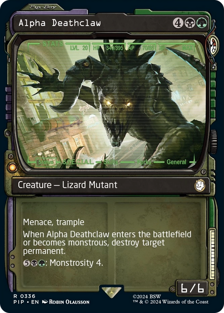 Alpha Deathclaw (Showcase) [Fallout] MTG Single Magic: The Gathering | Red Claw Gaming