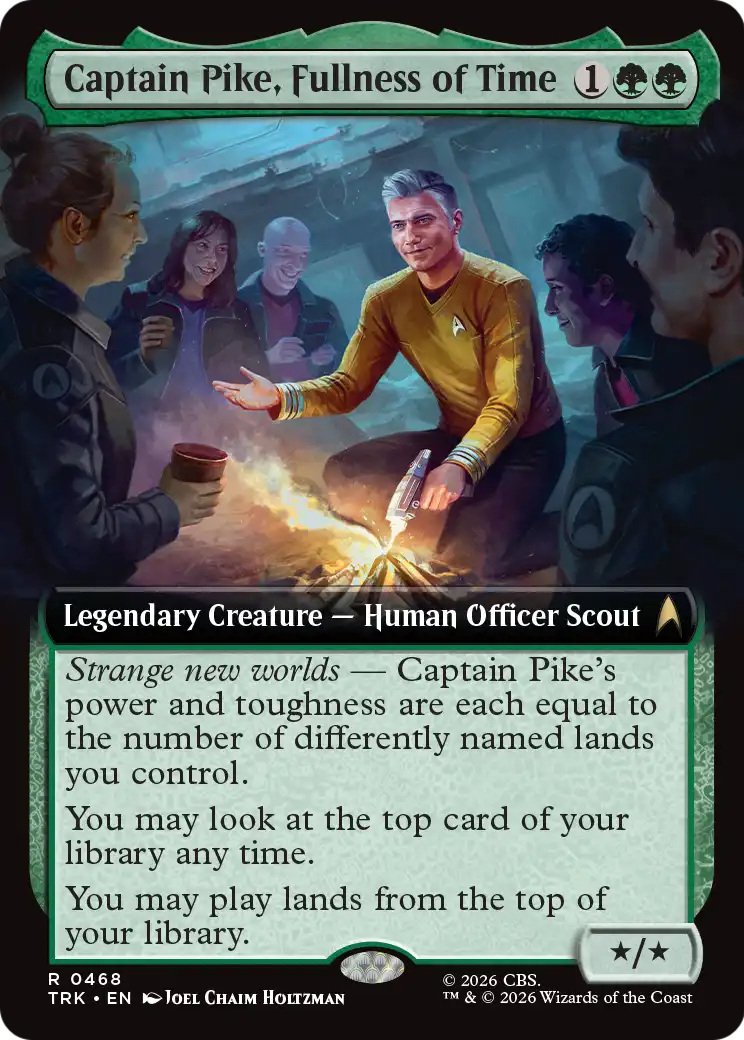 Captain Pike, Fullness of Time (Extended Art) [Star Trek] MTG Single Magic: The Gathering | Red Claw Gaming