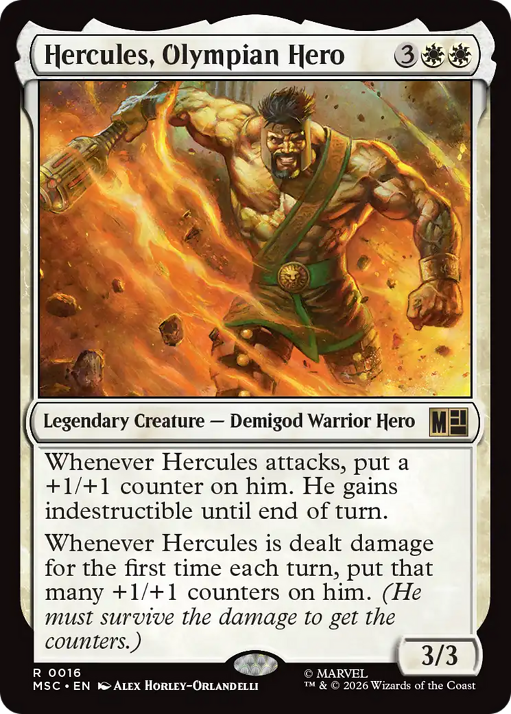 Hercules, Olympian Hero [Marvel Super Heroes Commander] MTG Single Magic: The Gathering | Red Claw Gaming