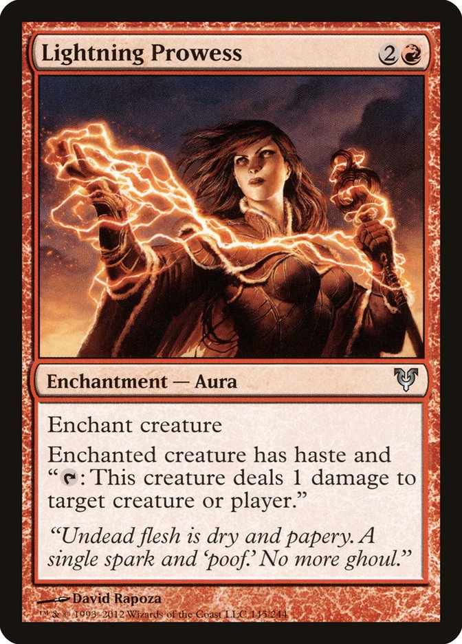 Lightning Prowess [Avacyn Restored] MTG Single Magic: The Gathering | Red Claw Gaming