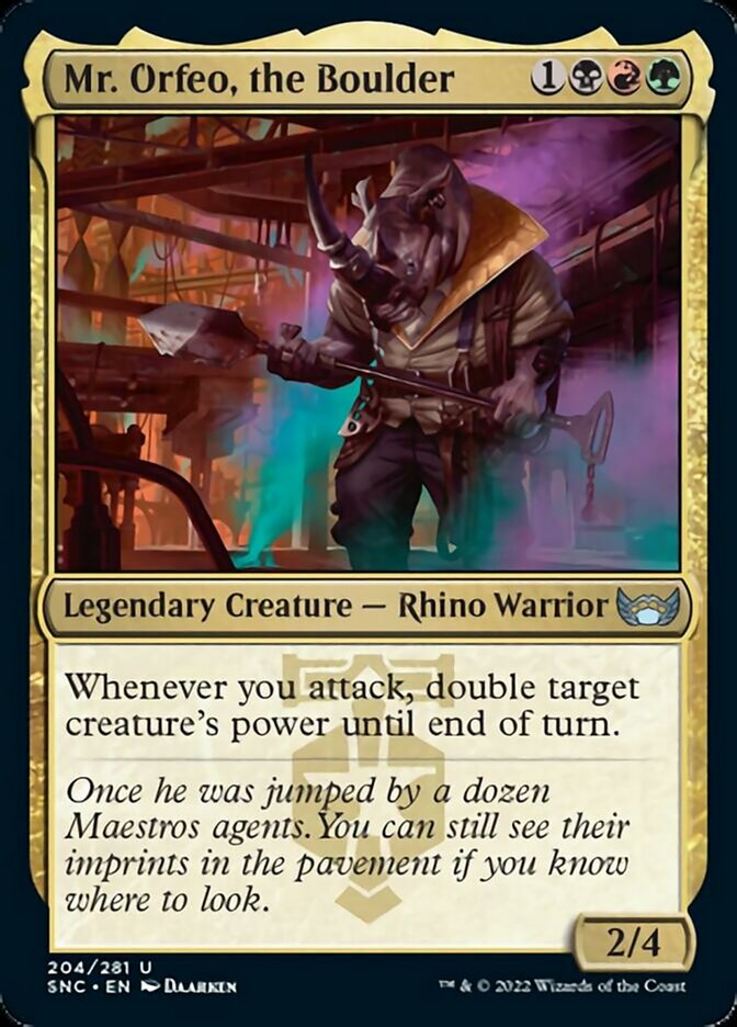 Mr. Orfeo, the Boulder [Streets of New Capenna] MTG Single Magic: The Gathering | Red Claw Gaming