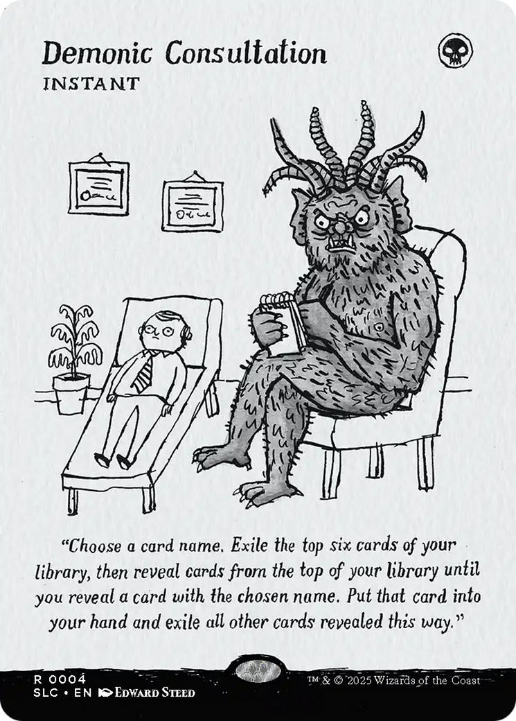 Demonic Consultation [Secret Lair Countdown Kit] MTG Single Magic: The Gathering | Red Claw Gaming