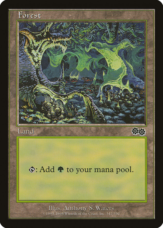 Forest (347) [Urza's Saga] MTG Single Magic: The Gathering | Red Claw Gaming