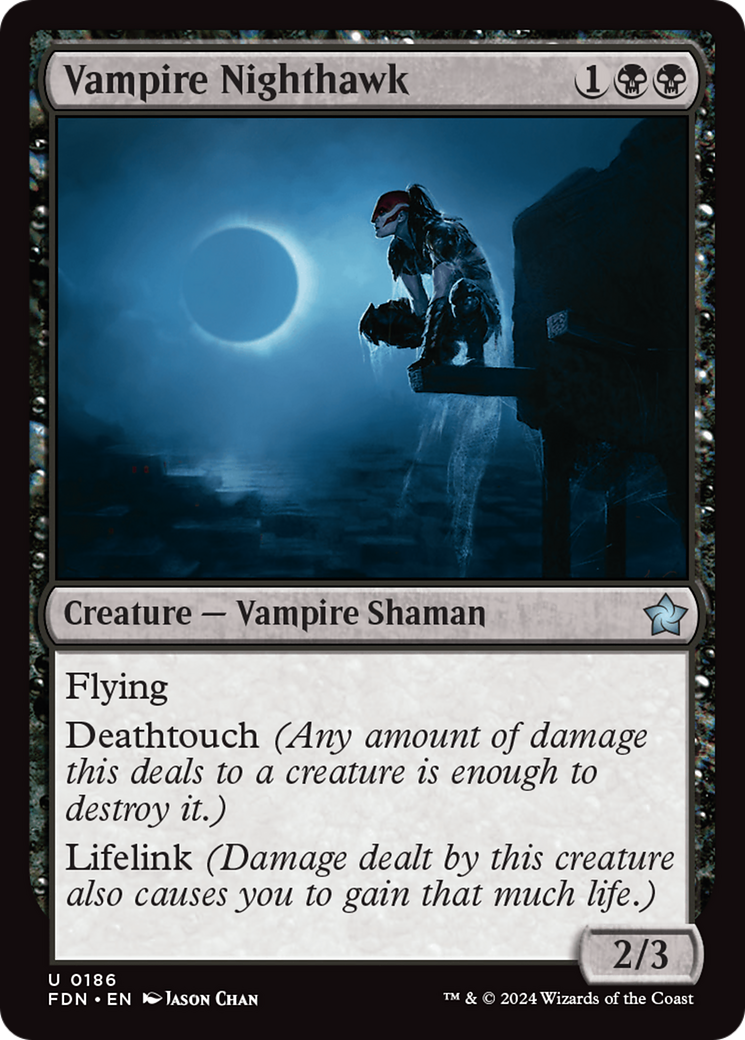 Vampire Nighthawk [Foundations] MTG Single Magic: The Gathering | Red Claw Gaming
