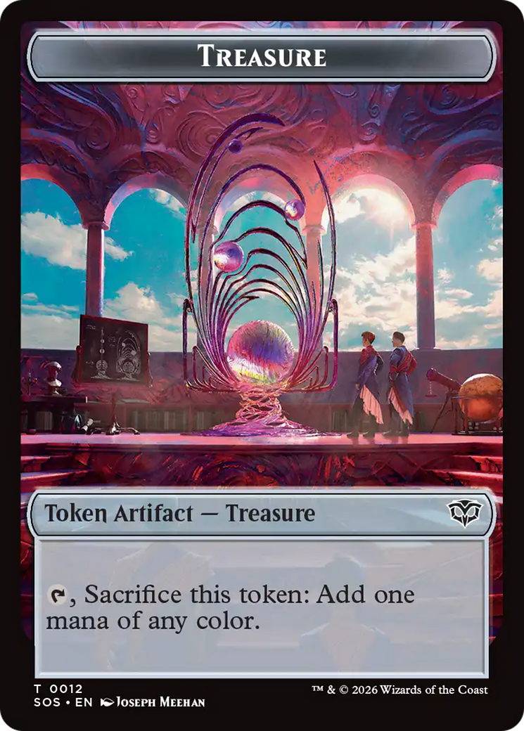 Elemental (0003) // Treasure Double-Sided Token [Secrets of Strixhaven Tokens] MTG Single Magic: The Gathering | Red Claw Gaming