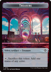 Elemental (0003) // Treasure Double-Sided Token [Secrets of Strixhaven Tokens] MTG Single Magic: The Gathering | Red Claw Gaming