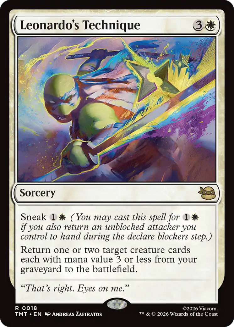 Leonardo's Technique [Teenage Mutant Ninja Turtles] MTG Single Magic: The Gathering | Red Claw Gaming