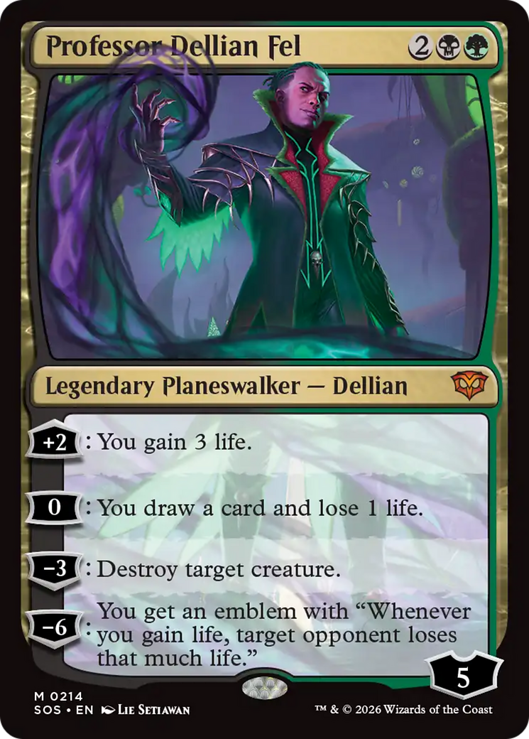 Professor Dellian Fel [Secrets of Strixhaven] MTG Single Magic: The Gathering | Red Claw Gaming