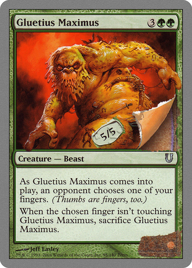 Gluetius Maximus [Unhinged] MTG Single Magic: The Gathering | Red Claw Gaming