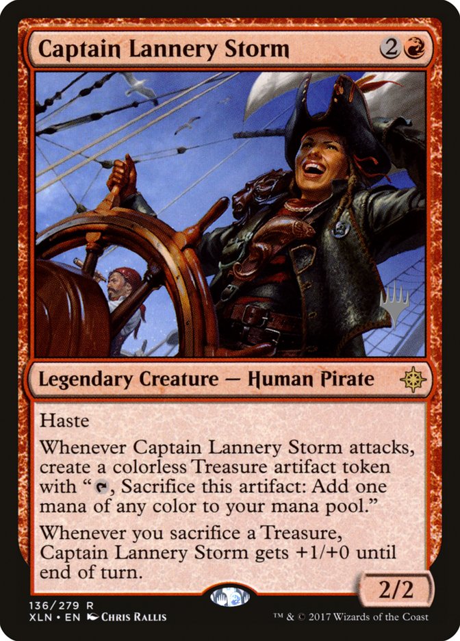 Captain Lannery Storm (Promo Pack) [Ixalan Promos] MTG Single Magic: The Gathering | Red Claw Gaming