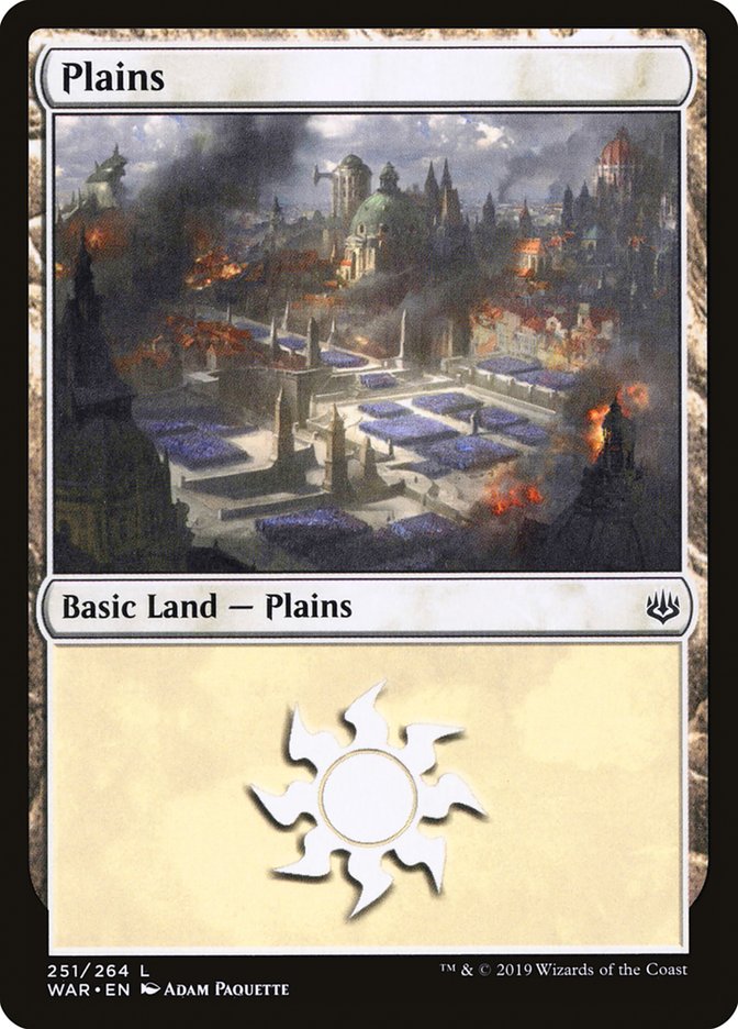 Plains (251) [War of the Spark] MTG Single Magic: The Gathering | Red Claw Gaming