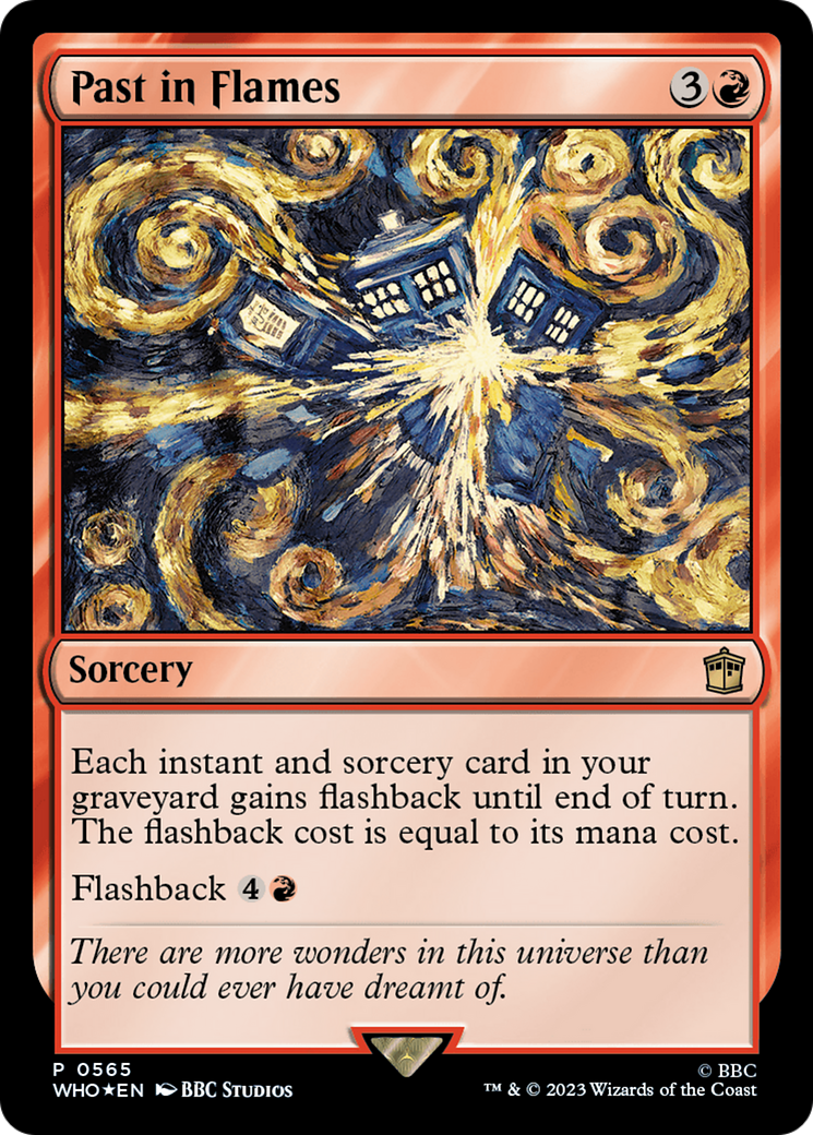 Past in Flames [Doctor Who Promos] MTG Single Magic: The Gathering | Red Claw Gaming