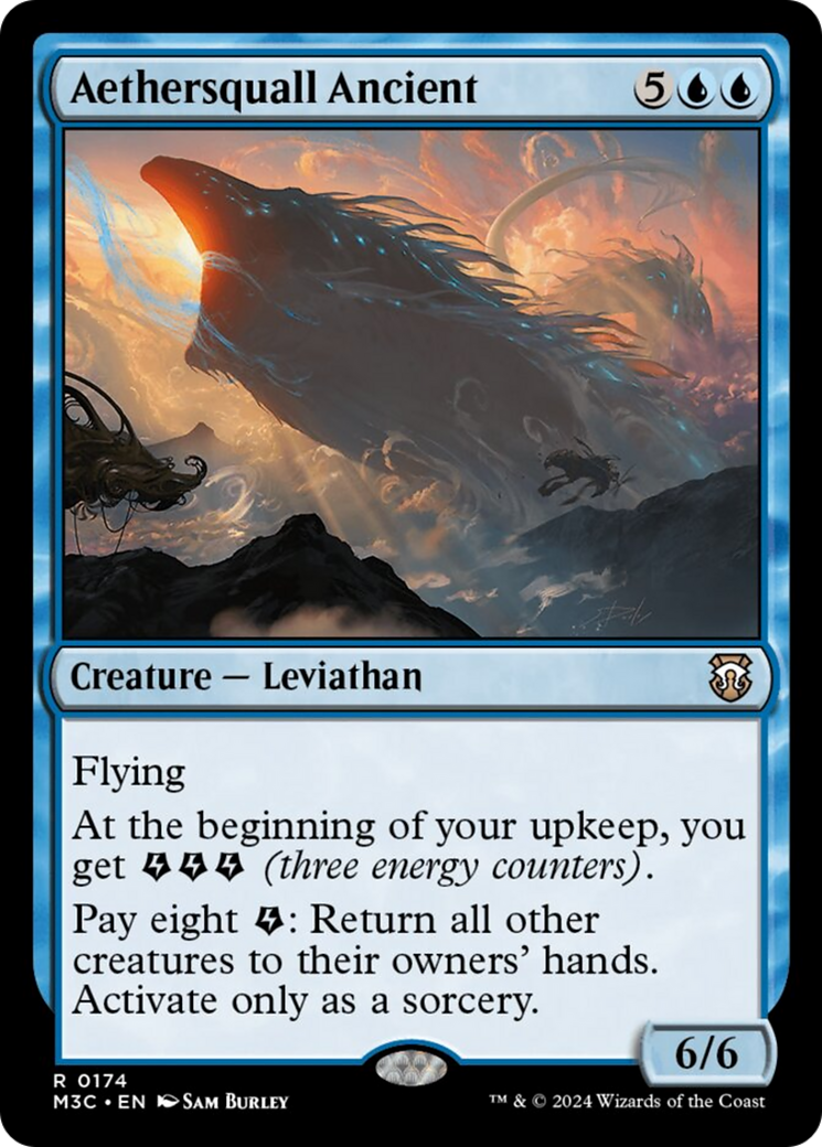 Aethersquall Ancient (Ripple Foil) [Modern Horizons 3 Commander] MTG Single Magic: The Gathering | Red Claw Gaming