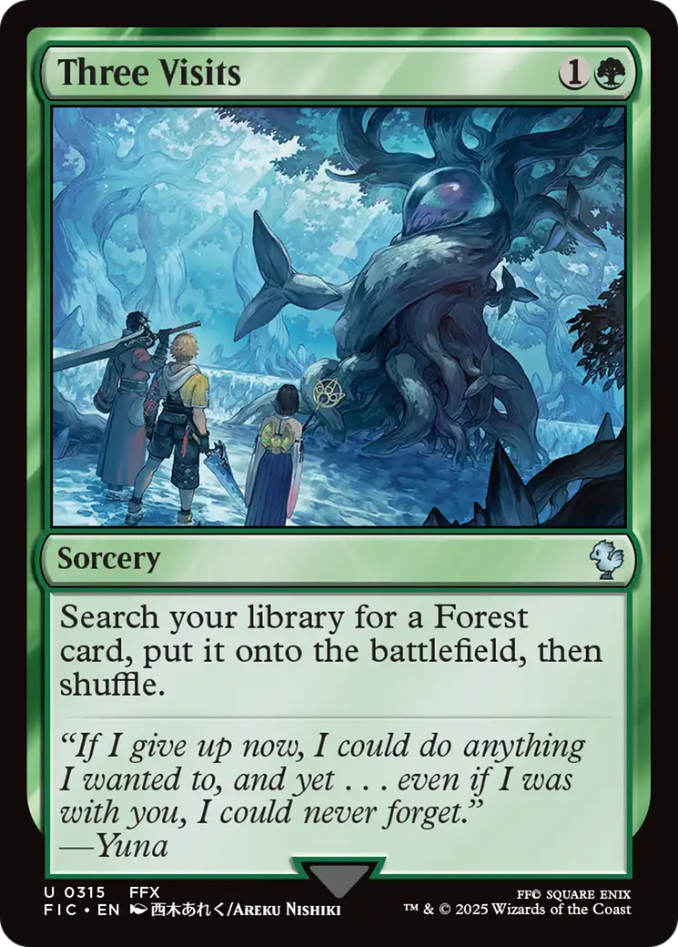Three Visits [FINAL FANTASY Commander] MTG Single Magic: The Gathering | Red Claw Gaming