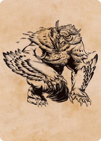 Owlbear (Showcase) Art Card [Dungeons & Dragons: Adventures in the Forgotten Realms Art Series] MTG Single Magic: The Gathering | Red Claw Gaming