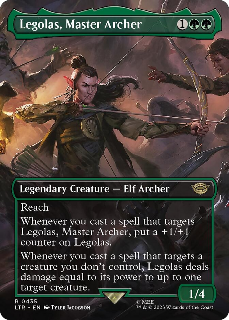 Legolas, Master Archer (Borderless Alternate Art) [The Lord of the Rings: Tales of Middle-Earth] MTG Single Magic: The Gathering | Red Claw Gaming