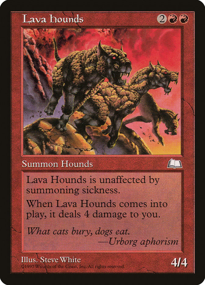 Lava Hounds [Weatherlight] MTG Single Magic: The Gathering | Red Claw Gaming
