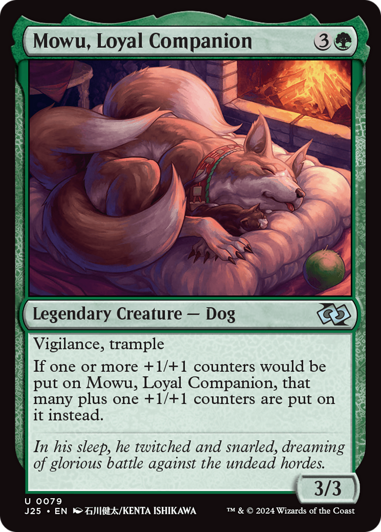 Mowu, Loyal Companion (Anime) [Foundations Jumpstart] MTG Single Magic: The Gathering | Red Claw Gaming