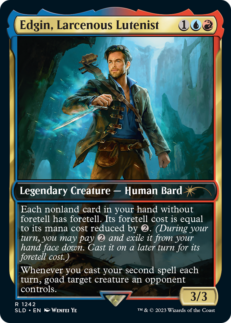 Edgin, Larcenous Lutenist [Secret Lair Drop Series] MTG Single Magic: The Gathering | Red Claw Gaming