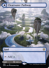 Clearwater Pathway // Murkwater Pathway (Borderless Alternate Art) [Zendikar Rising] MTG Single Magic: The Gathering | Red Claw Gaming