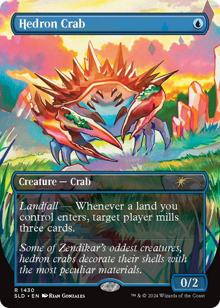 Hedron Crab (Rainbow Foil) [Secret Lair Drop Series] MTG Single Magic: The Gathering | Red Claw Gaming