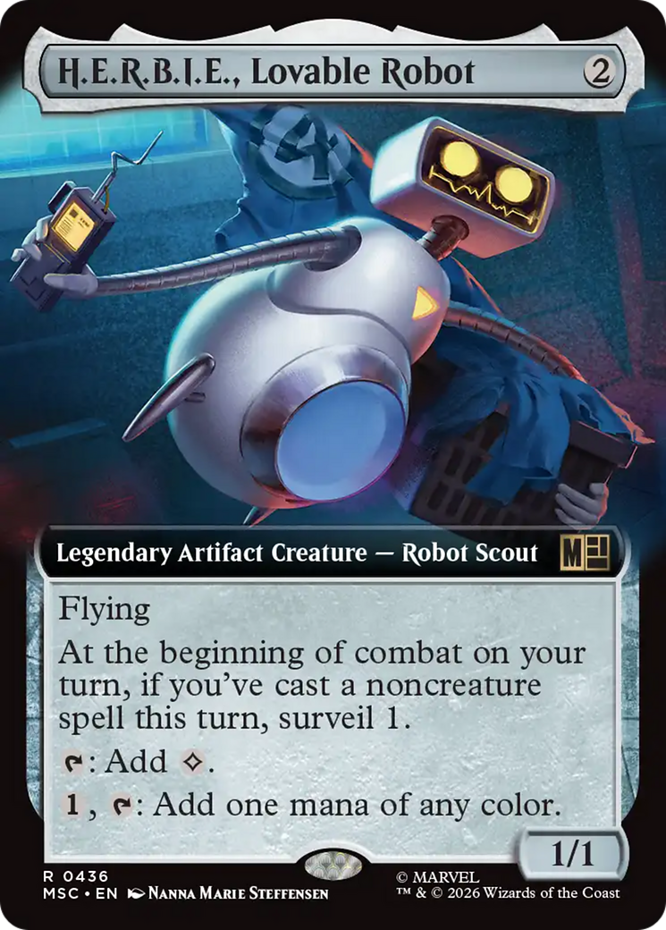 H.E.R.B.I.E., Lovable Robot (Extended Art) [Marvel Super Heroes Commander] | Red Claw Gaming