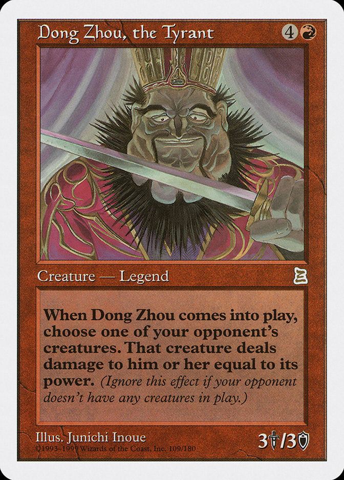 Dong Zhou, the Tyrant [Portal Three Kingdoms] MTG Single Magic: The Gathering | Red Claw Gaming