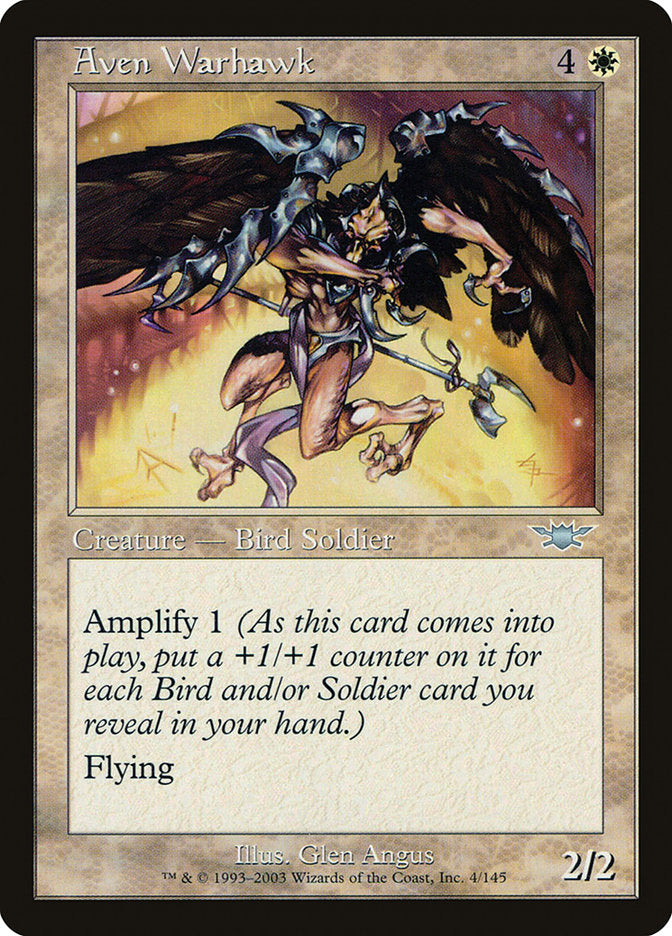 Aven Warhawk [Legions] MTG Single Magic: The Gathering | Red Claw Gaming