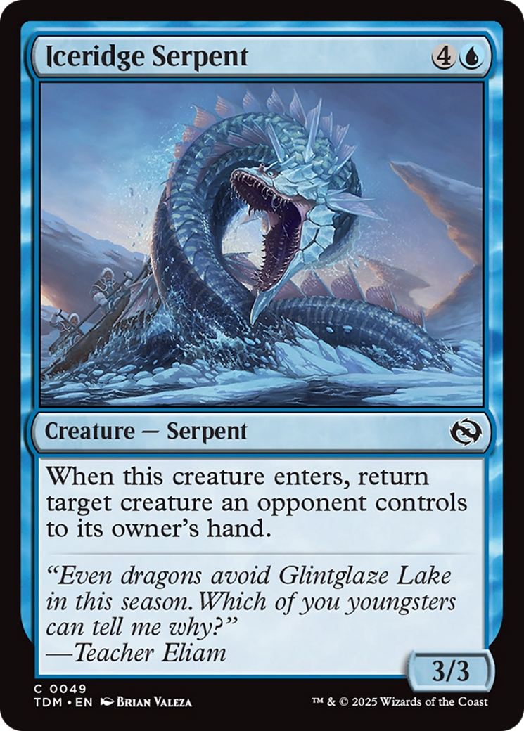 Iceridge Serpent [Tarkir: Dragonstorm] MTG Single Magic: The Gathering | Red Claw Gaming