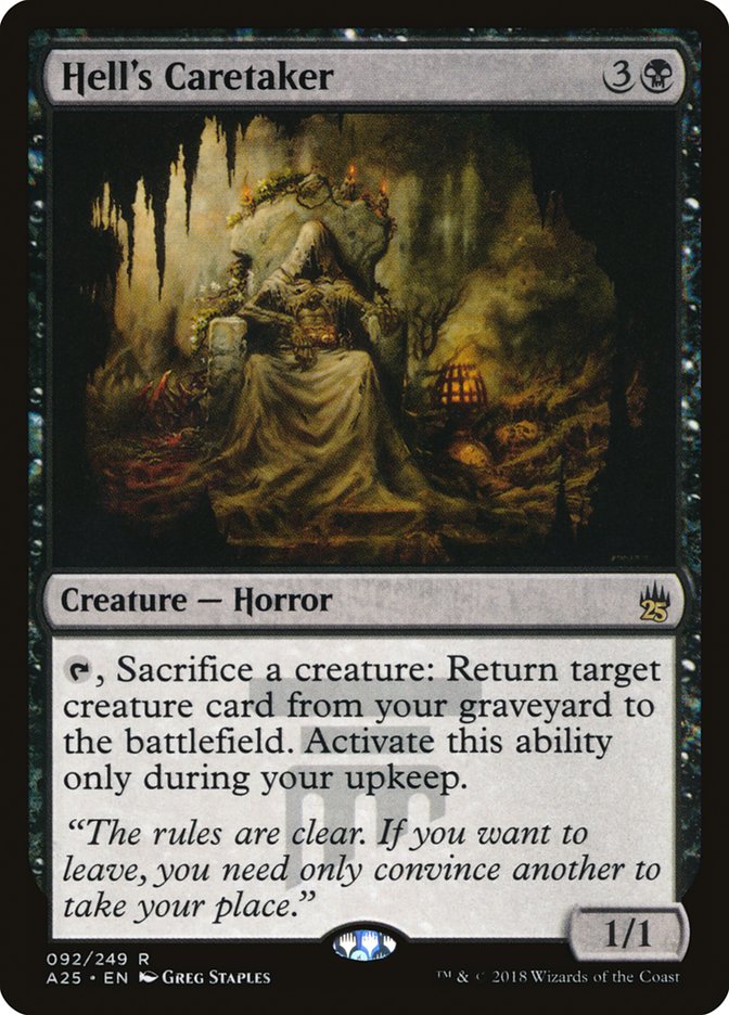 Hell's Caretaker [Masters 25] MTG Single Magic: The Gathering | Red Claw Gaming