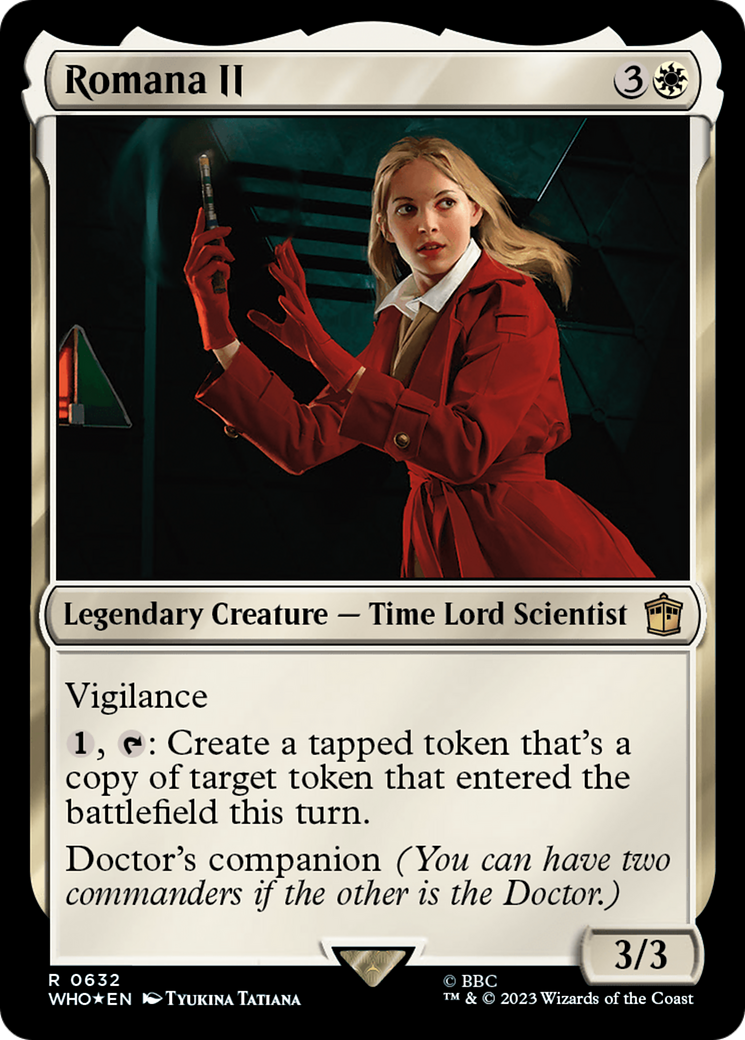 Romana II (Surge Foil) [Doctor Who] MTG Single Magic: The Gathering | Red Claw Gaming