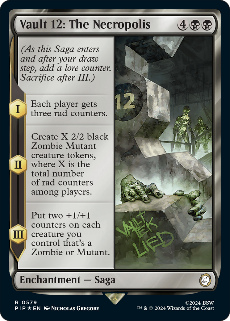 Vault 12: The Necropolis (Surge Foil) [Fallout] MTG Single Magic: The Gathering | Red Claw Gaming