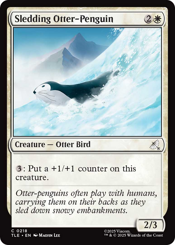 Sledding Otter-Penguin [Avatar: The Last Airbender: Eternal-Legal] MTG Single Magic: The Gathering | Red Claw Gaming